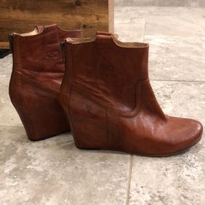 Frye Wedge Booties